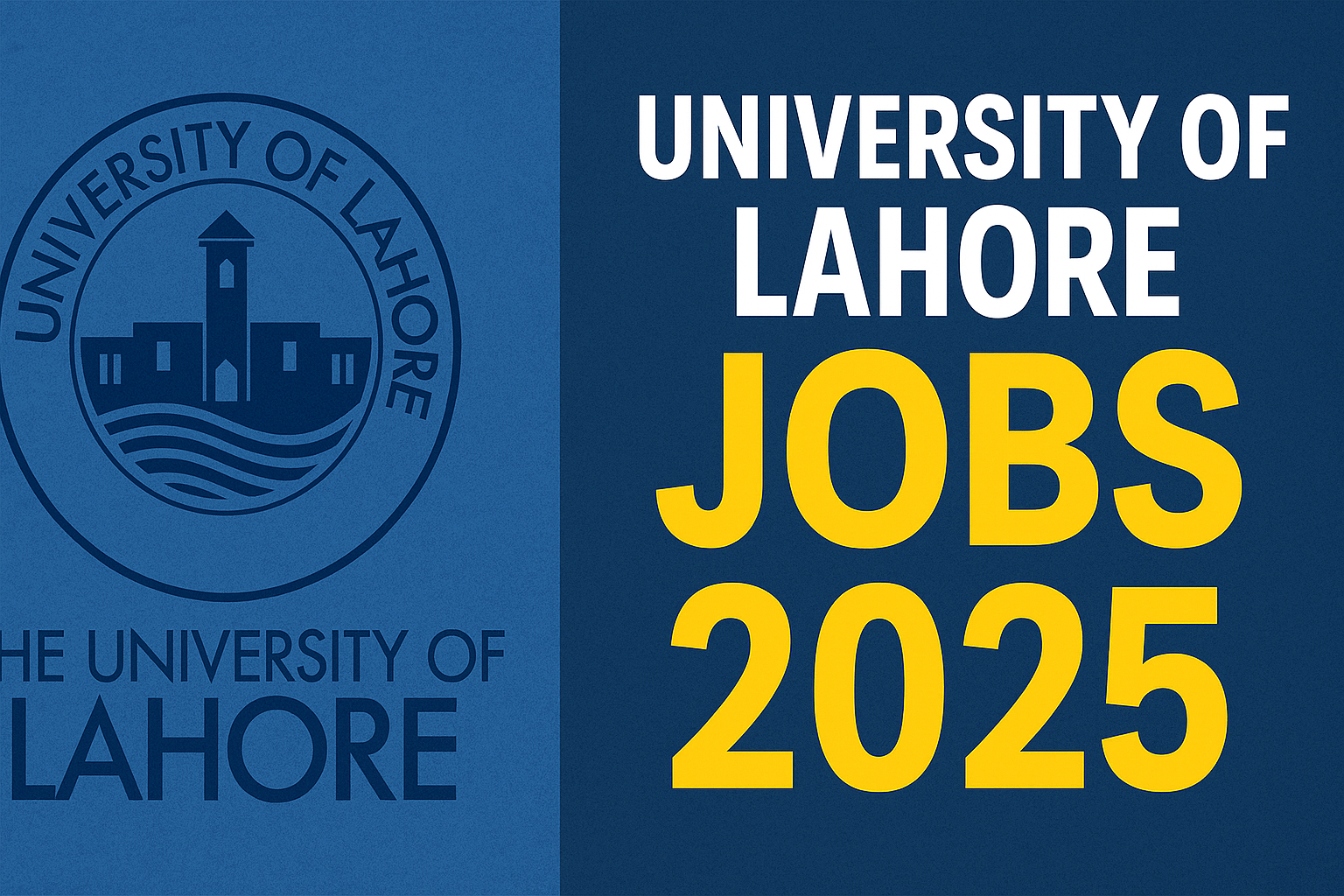 University of Lahore Jobs 2025